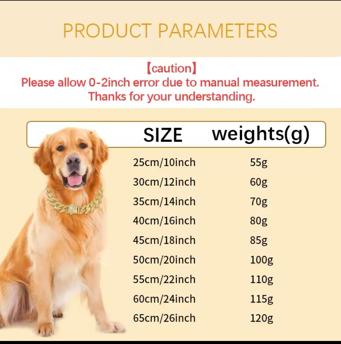 Cuban Link Dog Collar