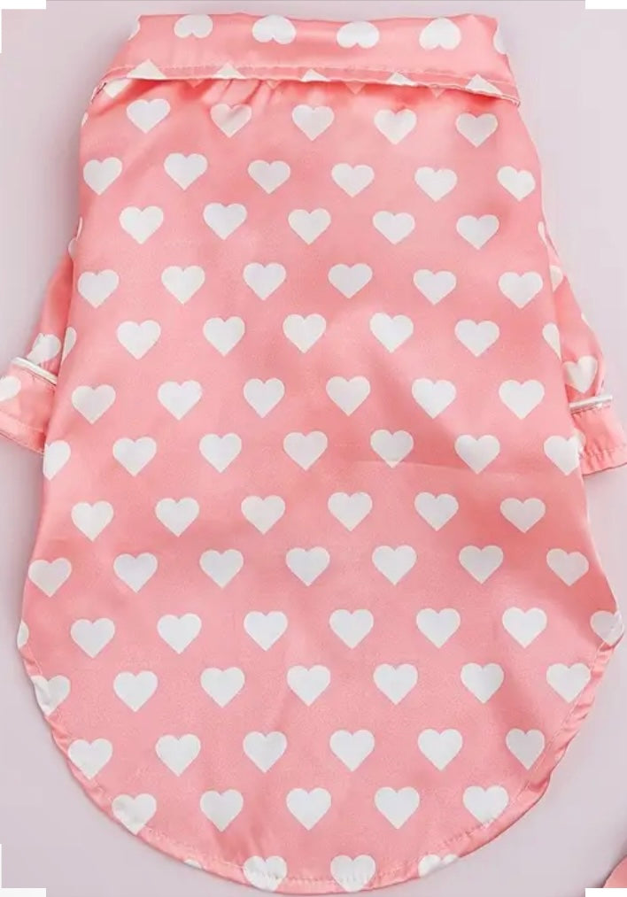 Satin Hearts PAWjamas